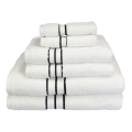 China 500-800g Cotton 6-Piece Towel Set, White